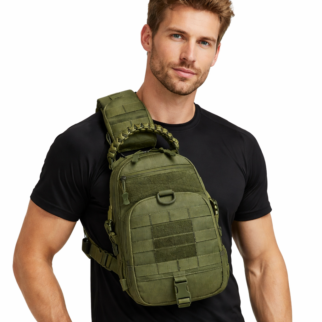 Multifunksjonell Brystveske – Slitesterk Crossbody Bag for Sport og Tur