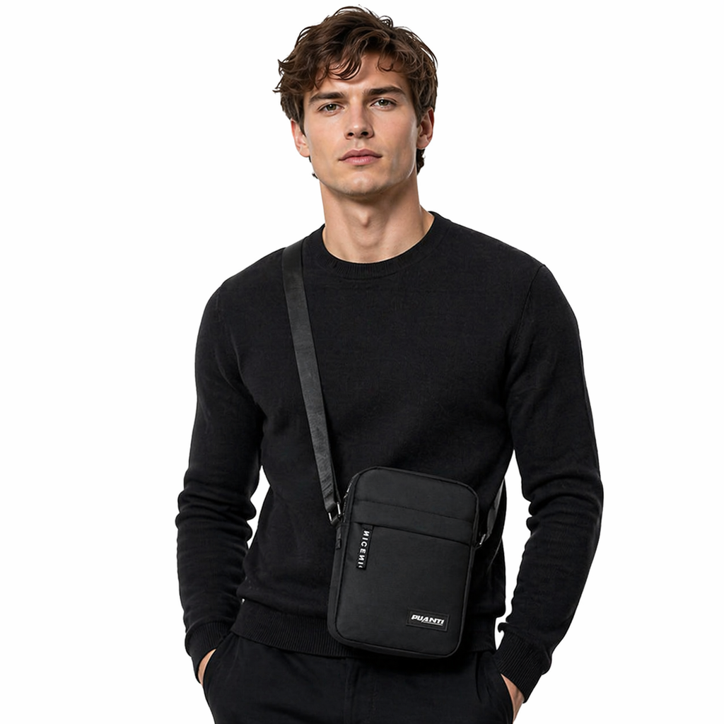 Multifunksjonell Messenger Bag – Liten Nylon Crossbody Veske for Herre