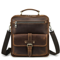 Crazy Horse Skinnveske til Herre – Vintage Messenger Bag for 12.9” iPad