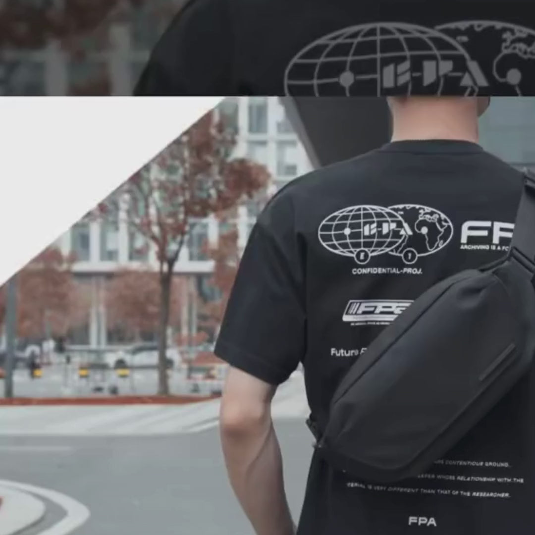 Slank Crossbody Skulderveske – Vanntett Urban Veske til iPad, Reise og Hverdag