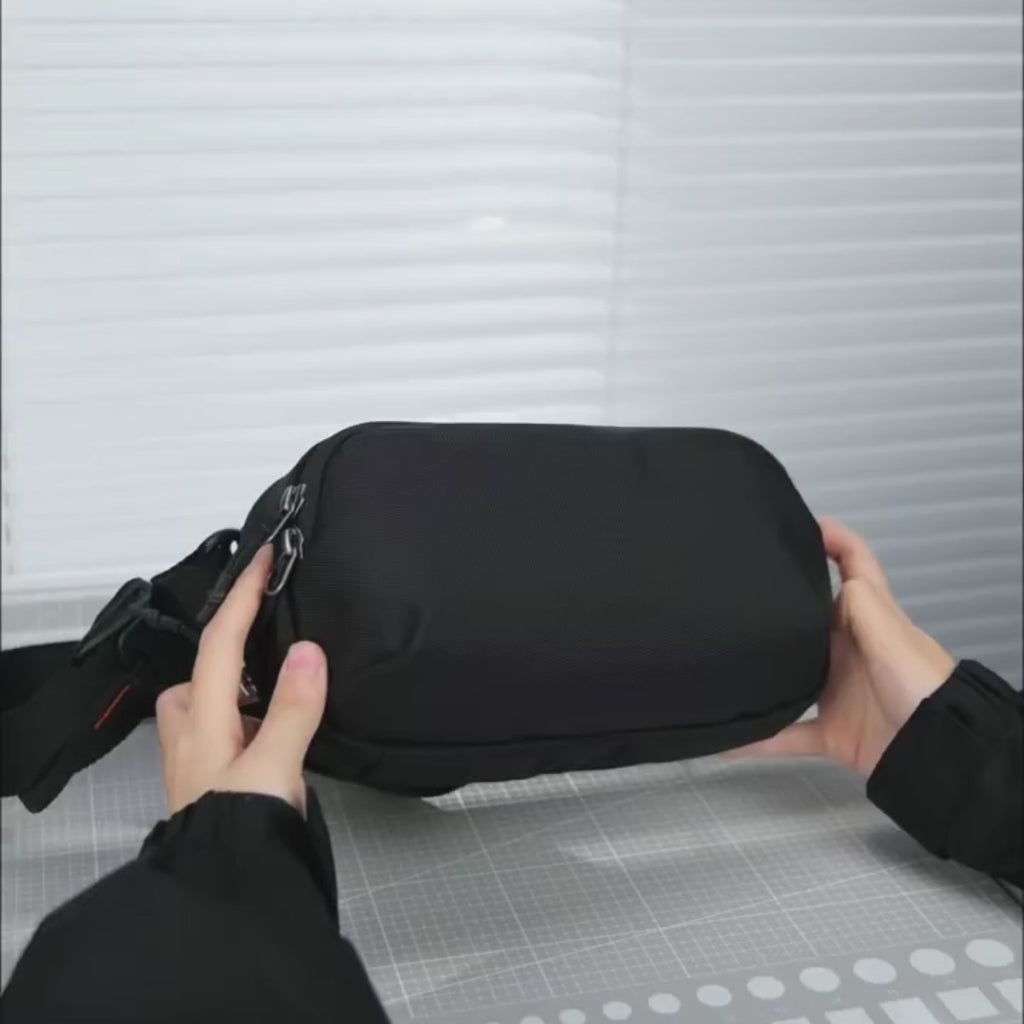Kompakt Sling Bag 3L – Vanntett Crossbody Veske med Smart Organisering